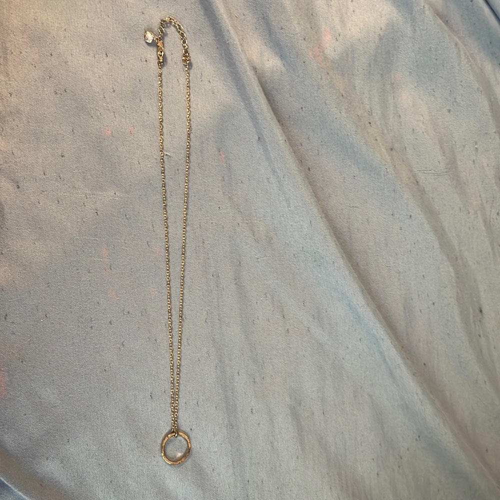 Gold circle choker